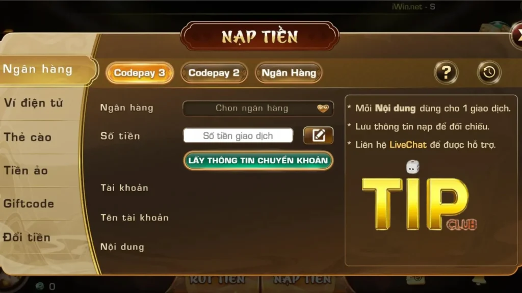 Nội dung và thông tin cổng game Tip Club cung cấp